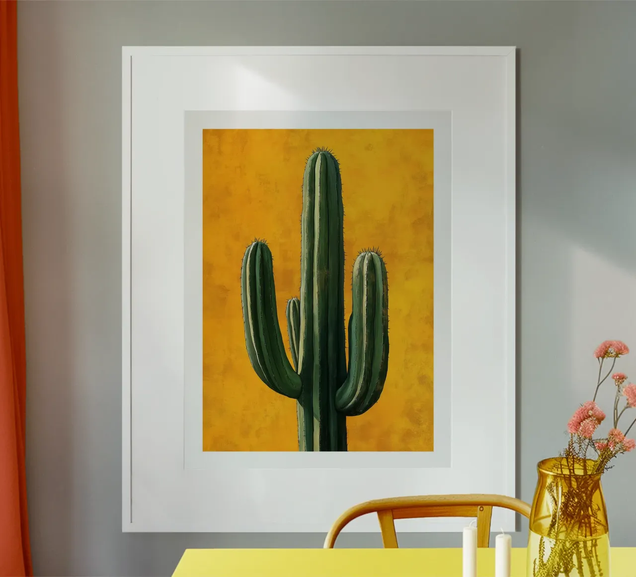 Un cactus maestoso poster con telaio in plastica da DWA