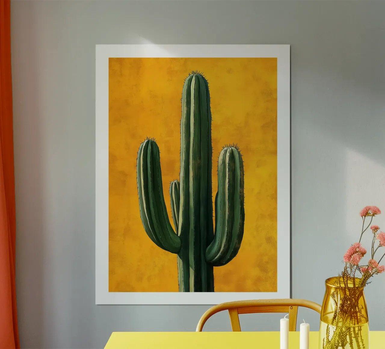 Un cactus maestoso poster con telaio in plastica da DWA