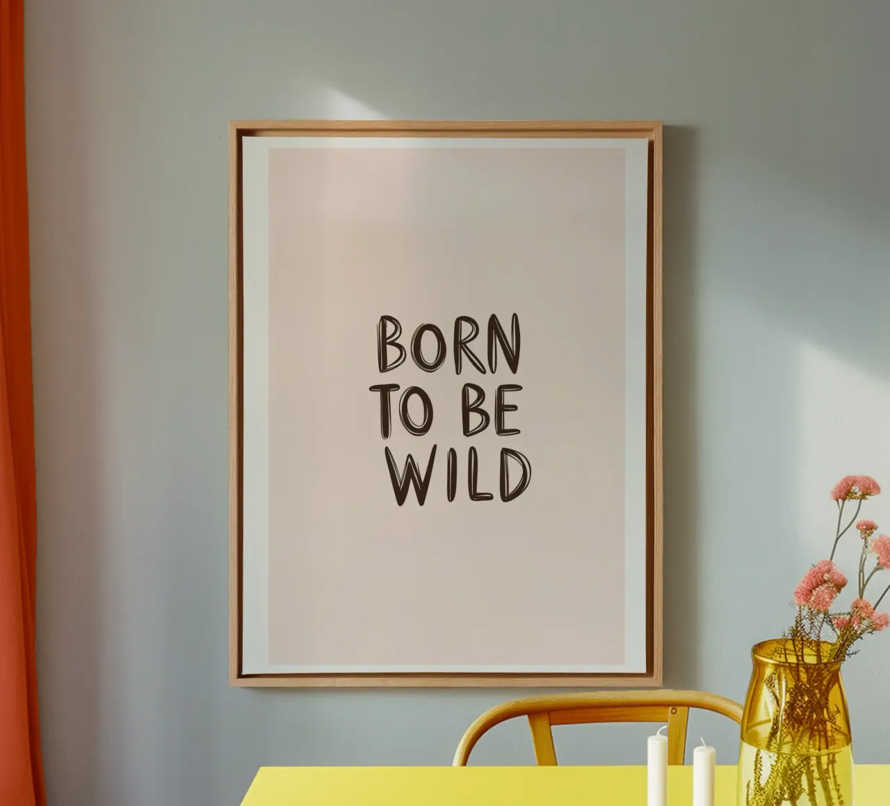 Born To Be wild tela con Cornice a cassetta da treechild