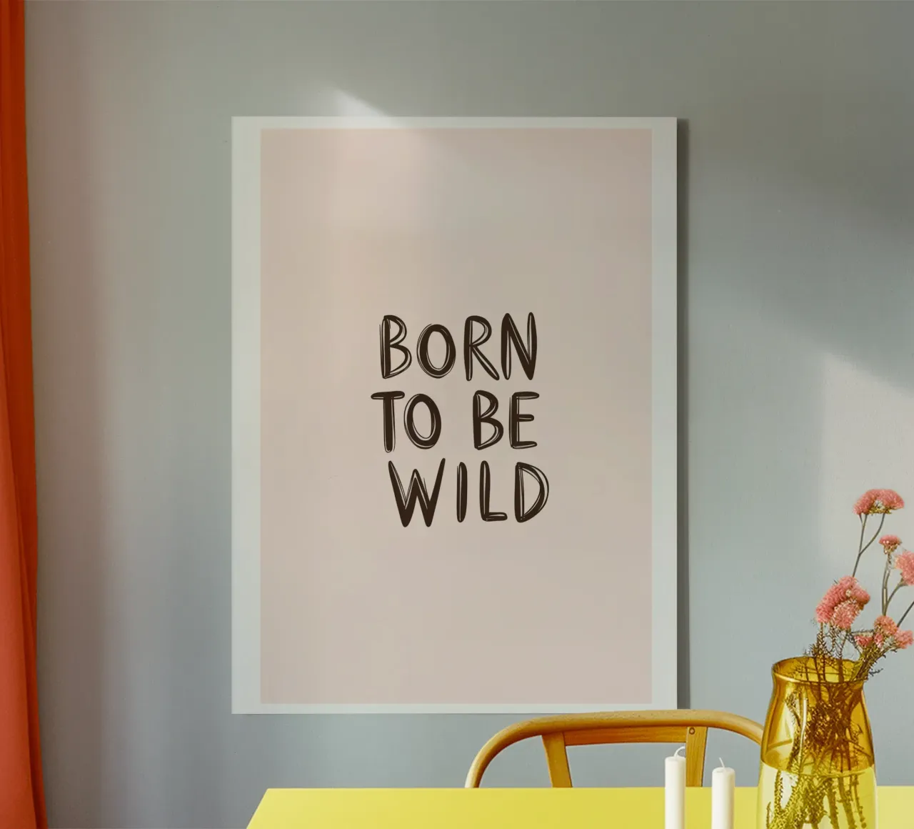 Born To Be wild tela con Cornice a cassetta da treechild