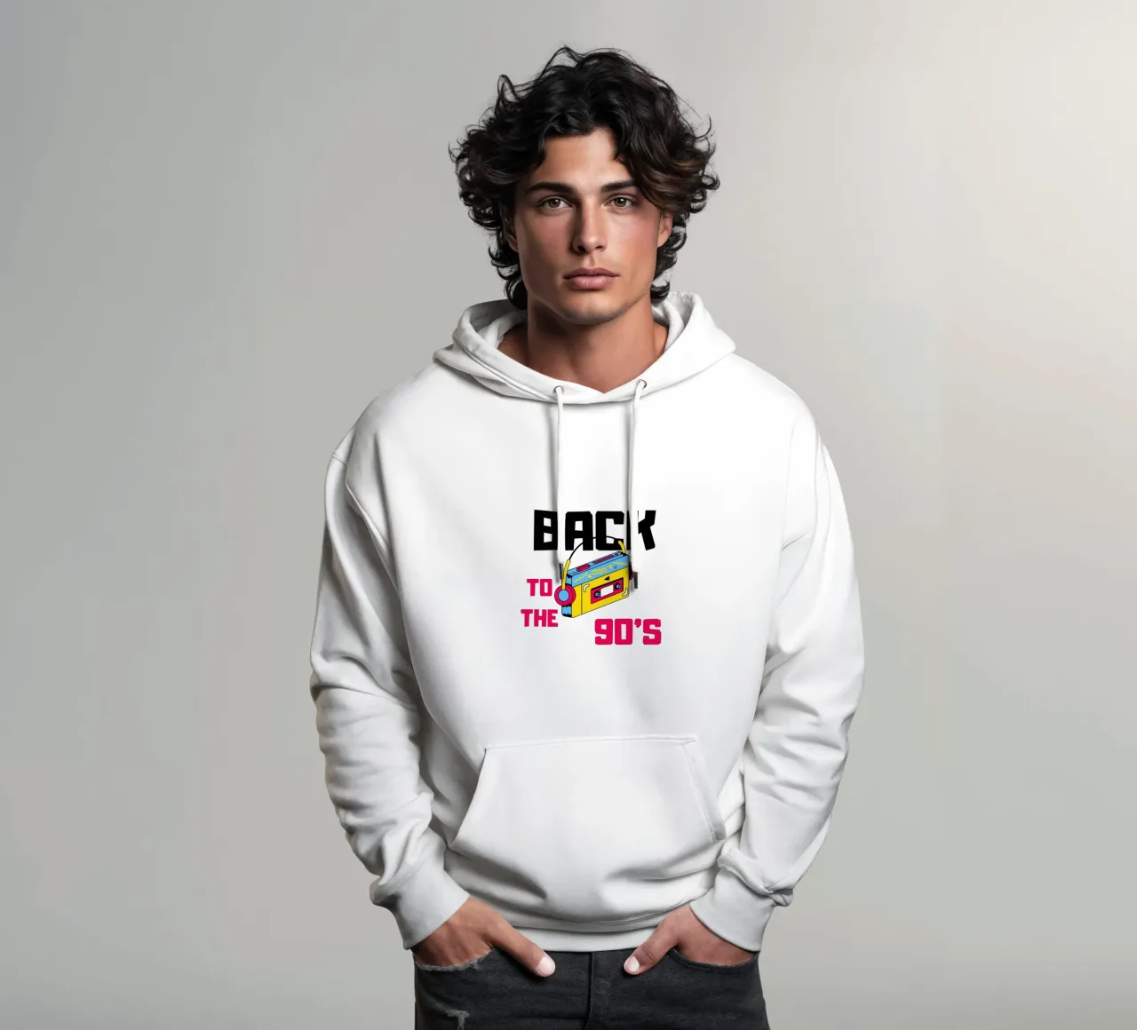 Back to the 90s with a cassette recorder hoodie by ArtDesign by KBK