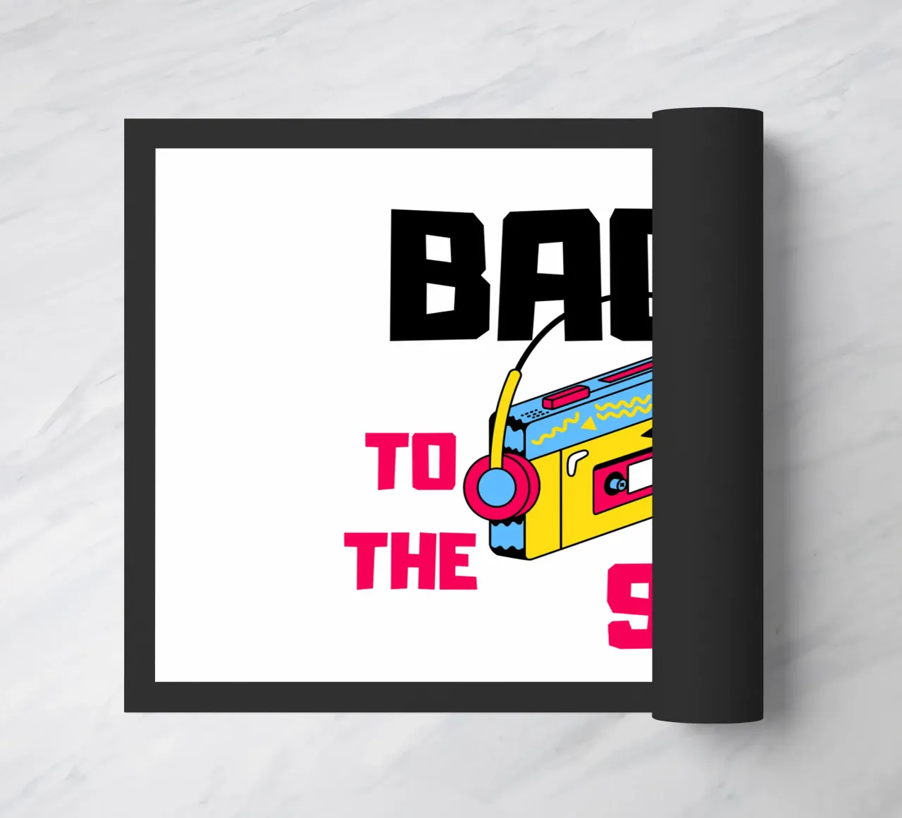 Back to the 90s with a cassette recorder doormat by ArtDesign by KBK