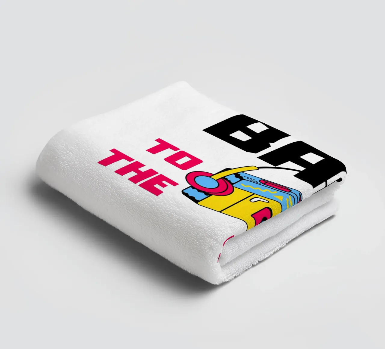 Retour dans les années 90 avec le magnétophone à cassettes serviette de bain de ArtDesign by KBK