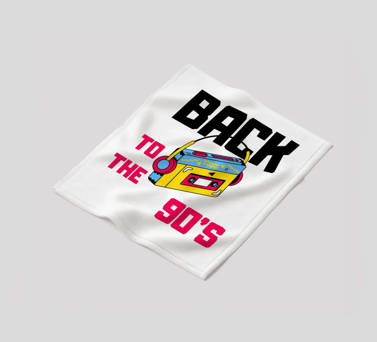Back to the 90s with a cassette recorder fleece blanket by ArtDesign by KBK