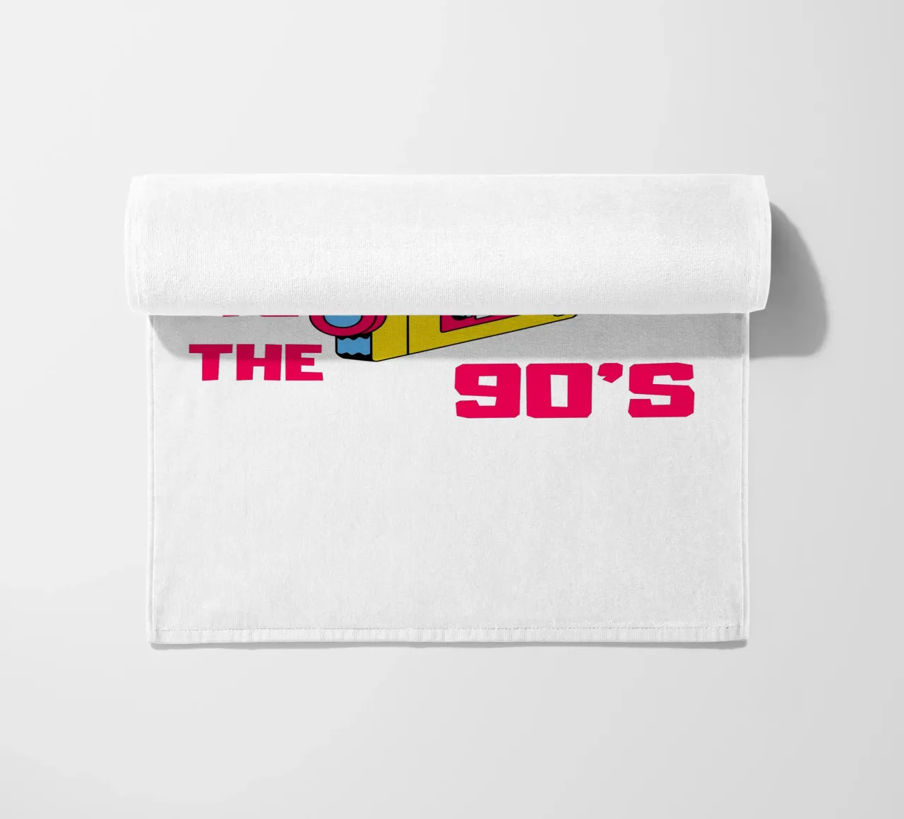 Back to the 90s with a cassette recorder beach towel by ArtDesign by KBK