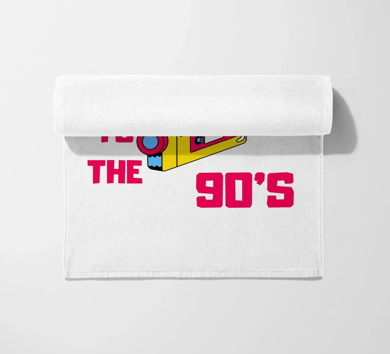Back to the 90s with a cassette recorder beach towel by ArtDesign by KBK