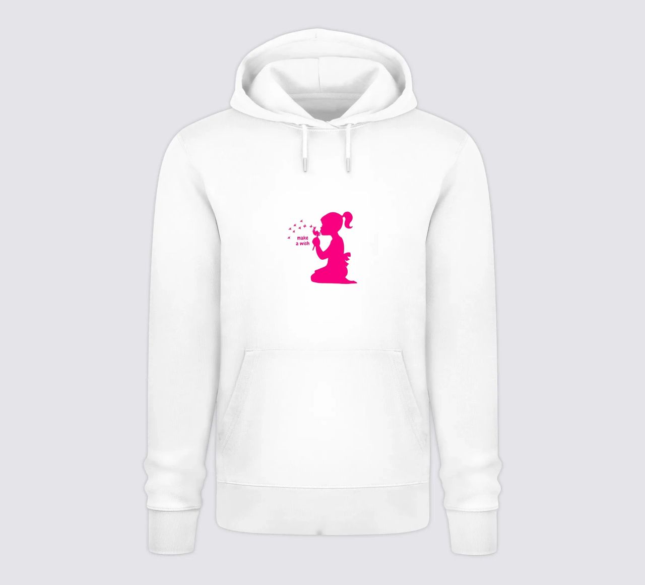 Esprimi un desiderio - Ragazza con dente di leone in rosa felpa con cappuccio da ArtDesign by KBK