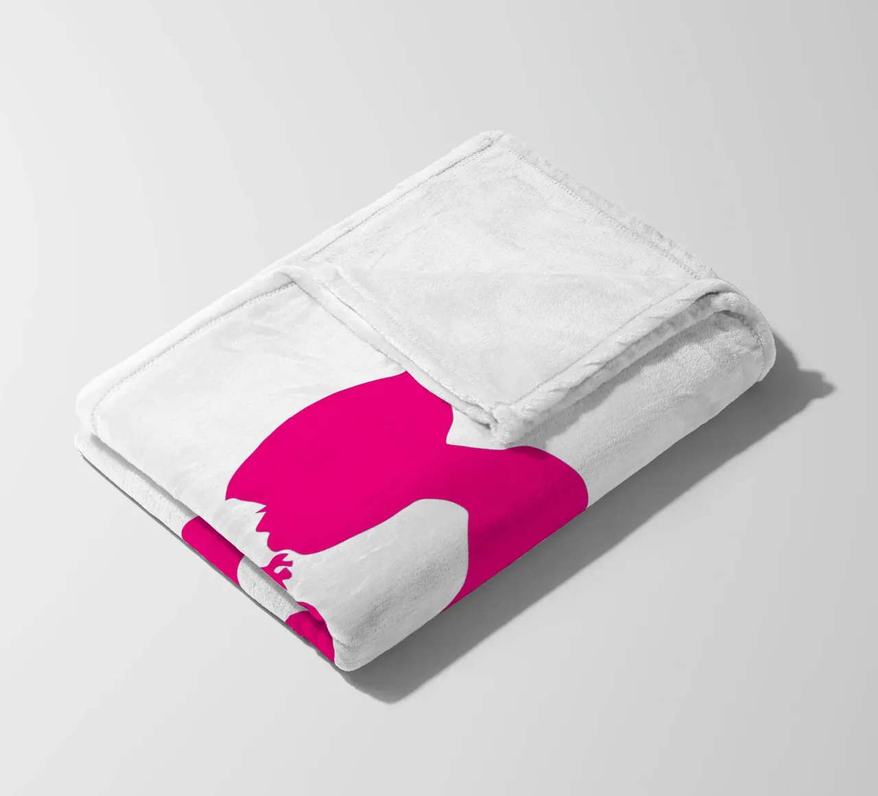 Esprimi un desiderio - Ragazza con dente di leone in rosa coperta in pile da ArtDesign by KBK