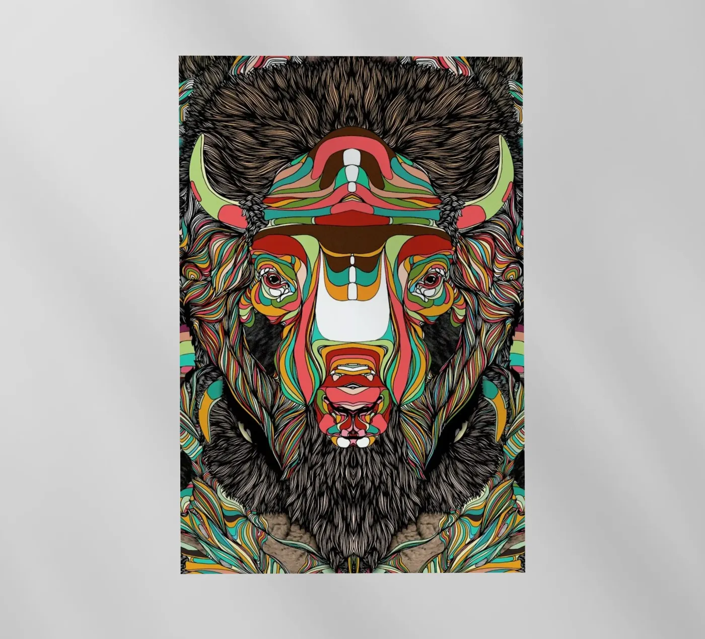 Bison backlit folie van Danny Ivan