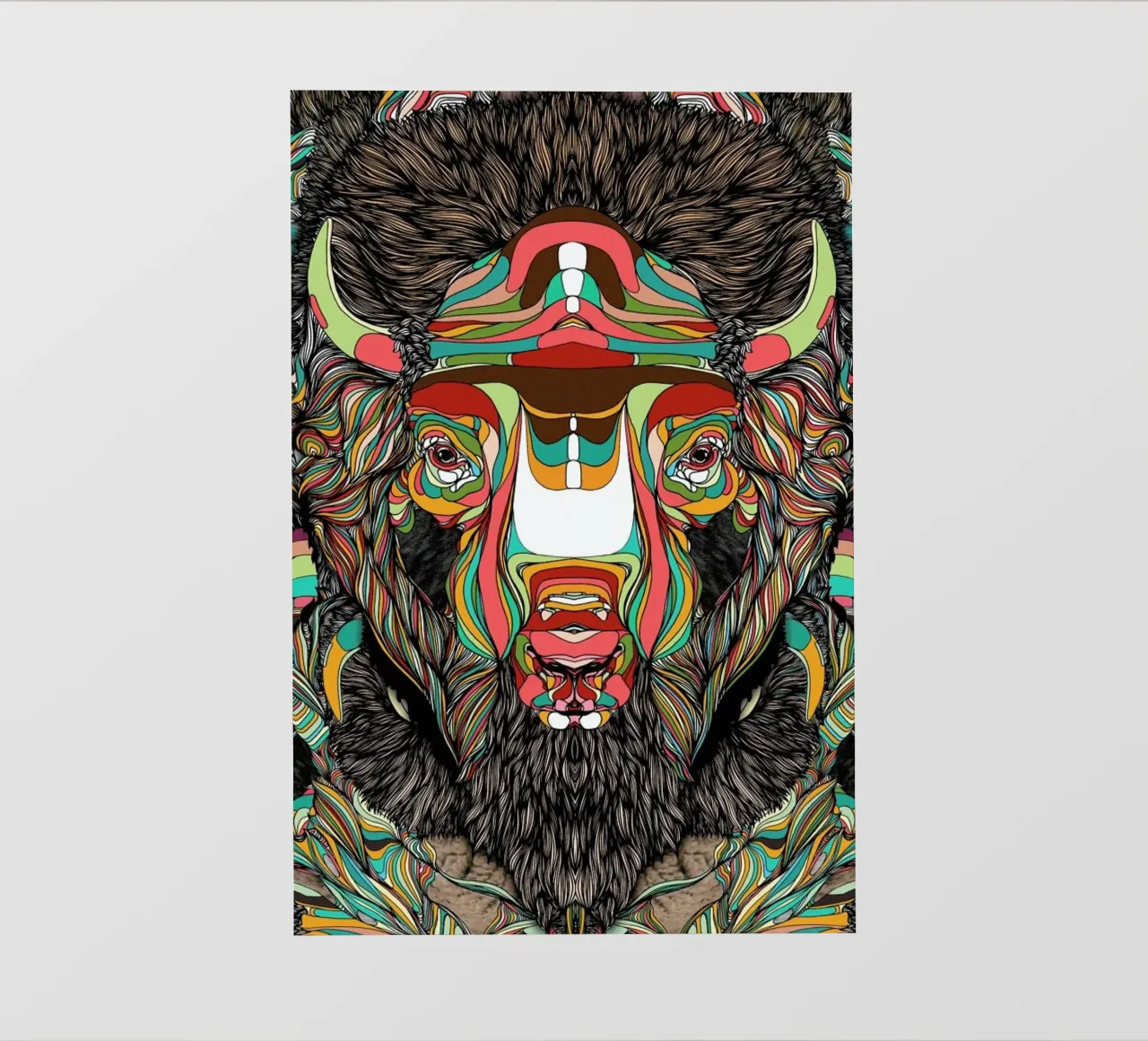 Bison pellicola backlit da Danny Ivan