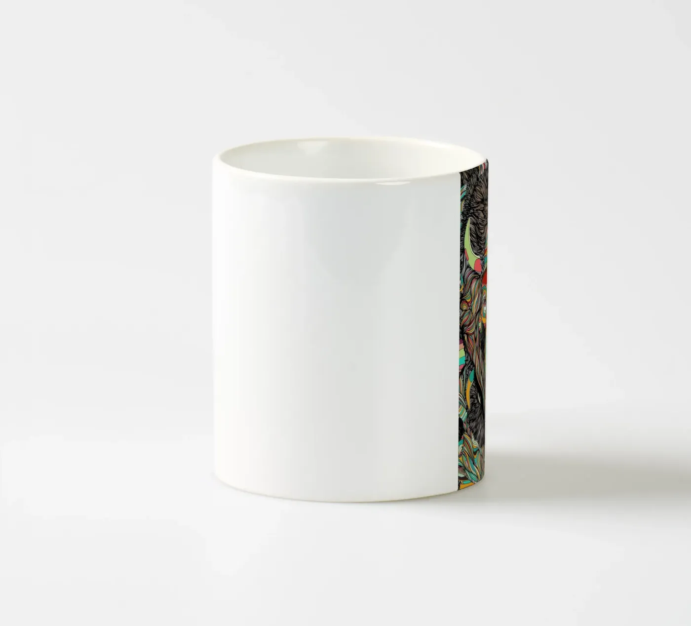 Bison ceramic mug by Danny Ivan