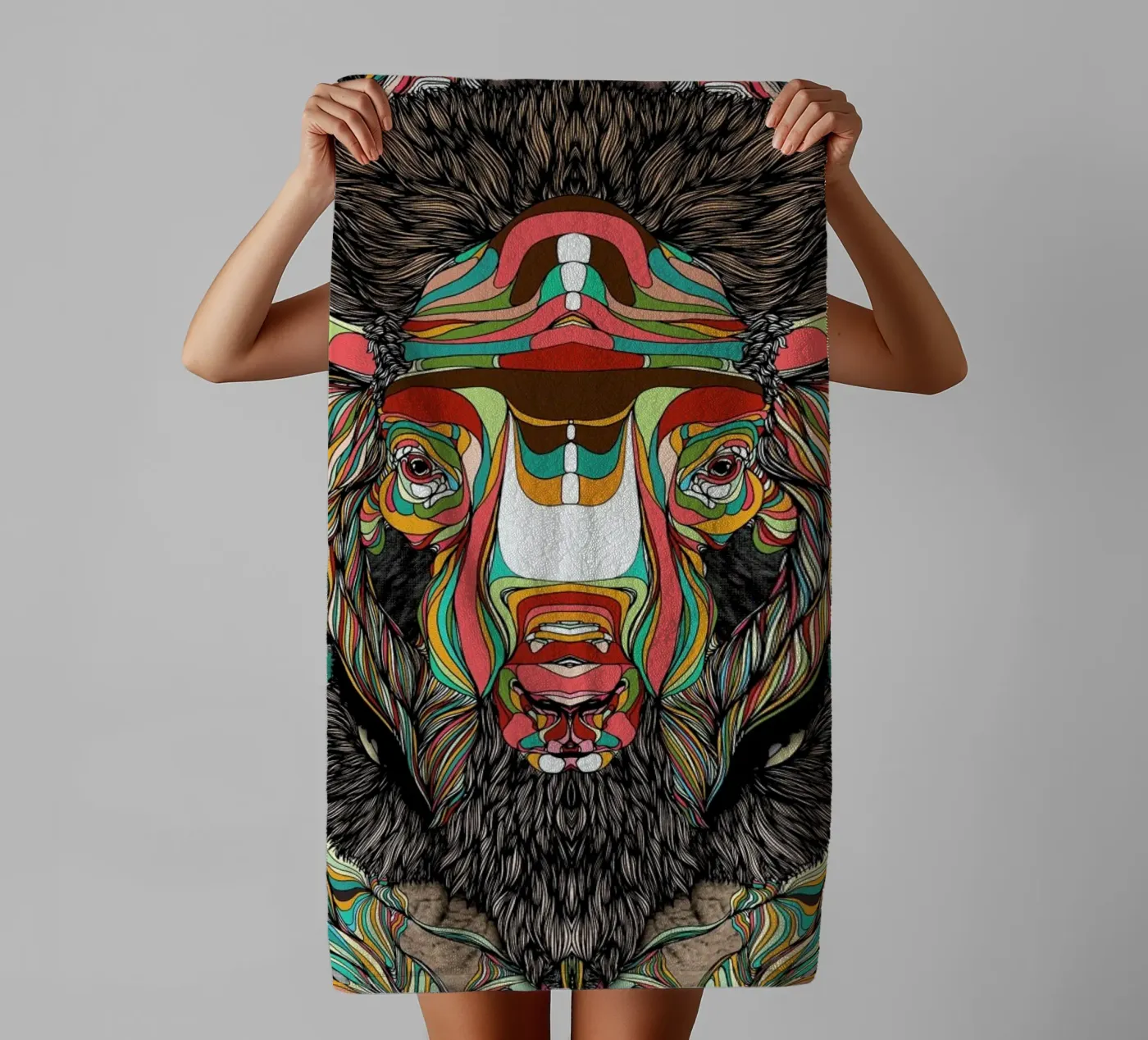 Bison Handtuch von Danny Ivan