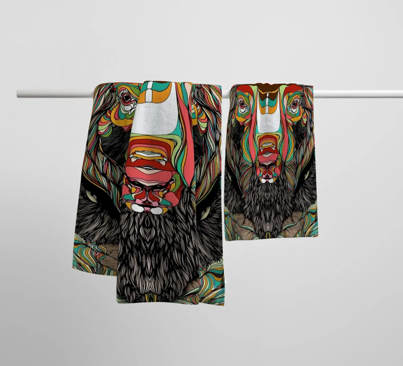 Bison badhanddoek van Danny Ivan