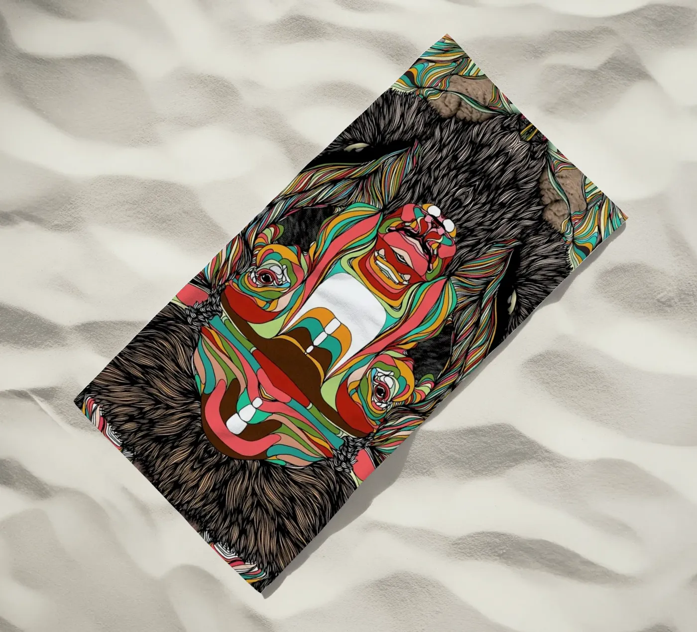 Bison strandhanddoek van Danny Ivan
