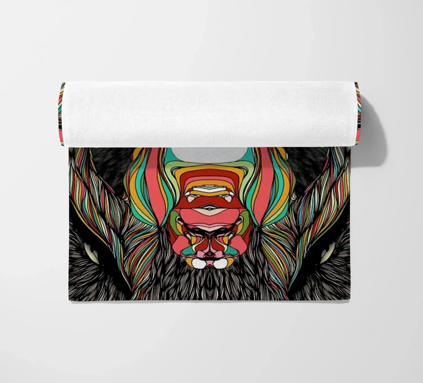 Bison beach towel by Danny Ivan