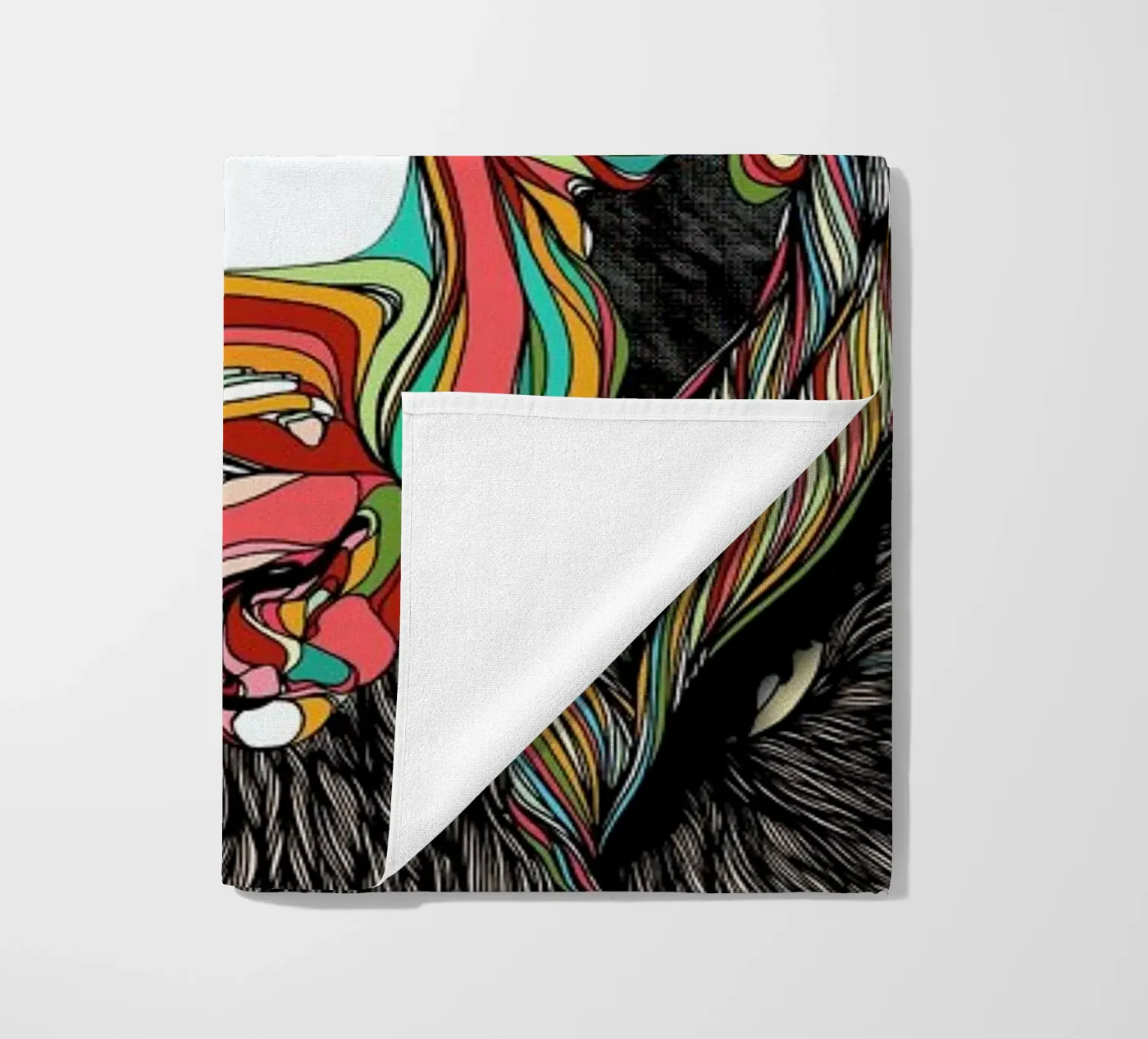 Bison beach towel by Danny Ivan