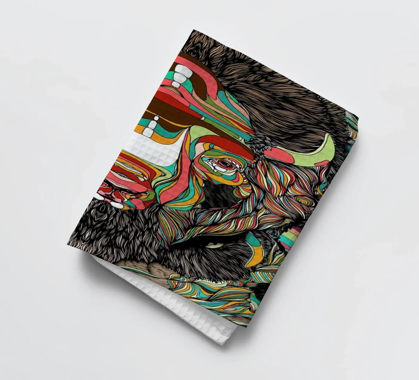 Bison Geschirrtuch von Danny Ivan