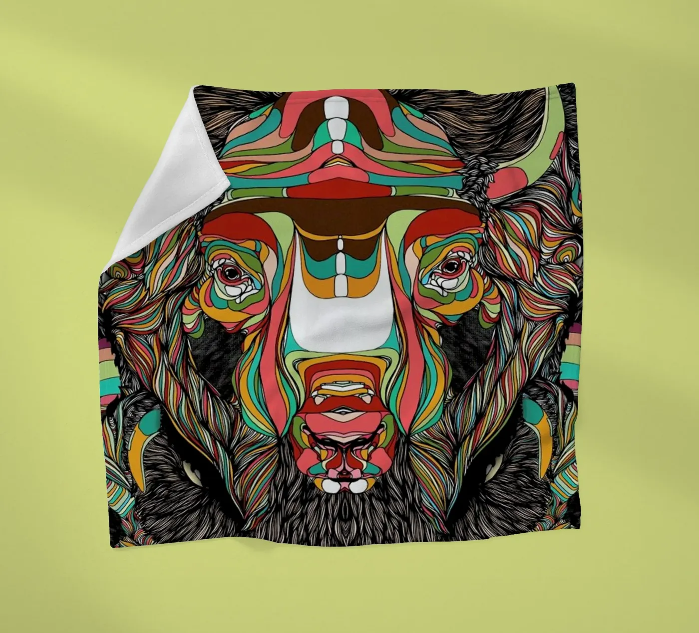 Bison Fleecedecke von Danny Ivan