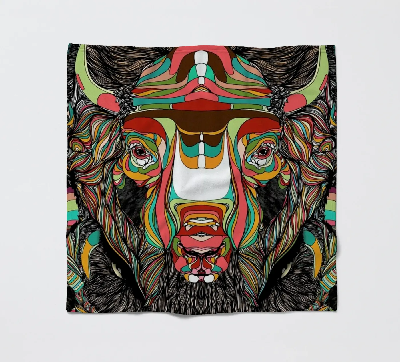 Bison Fleecedecke von Danny Ivan