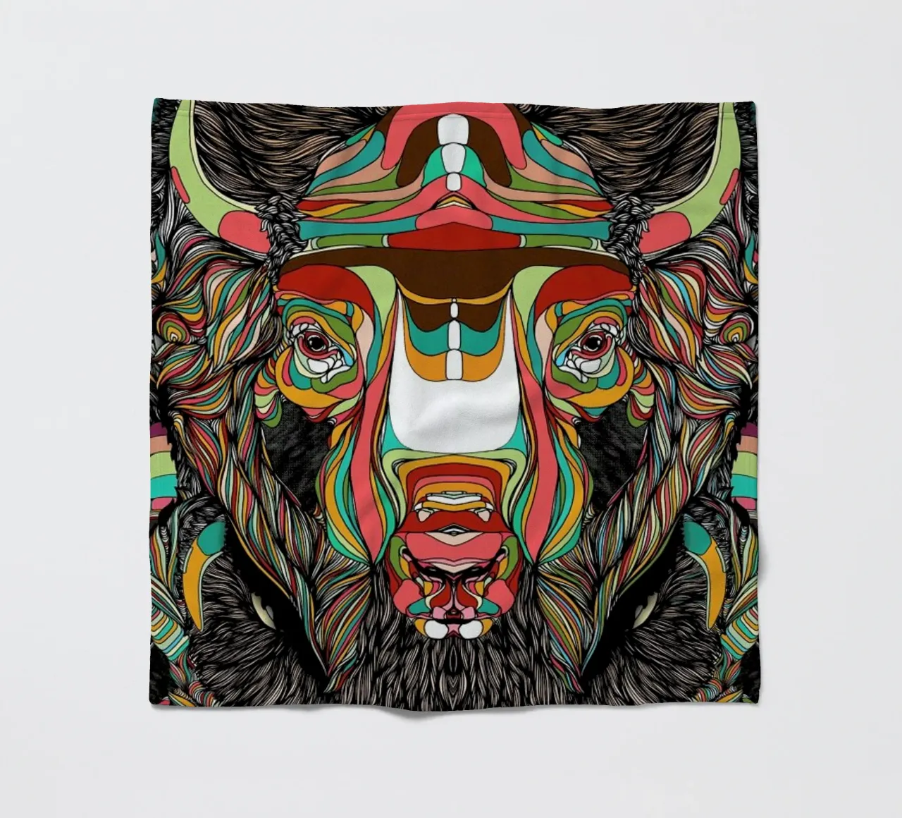 Bison coperta in pile da Danny Ivan