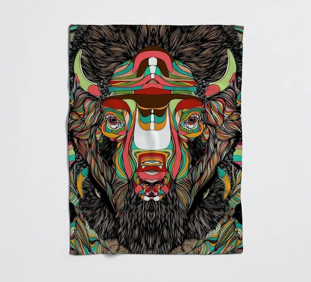 Bison coperta in pile da Danny Ivan