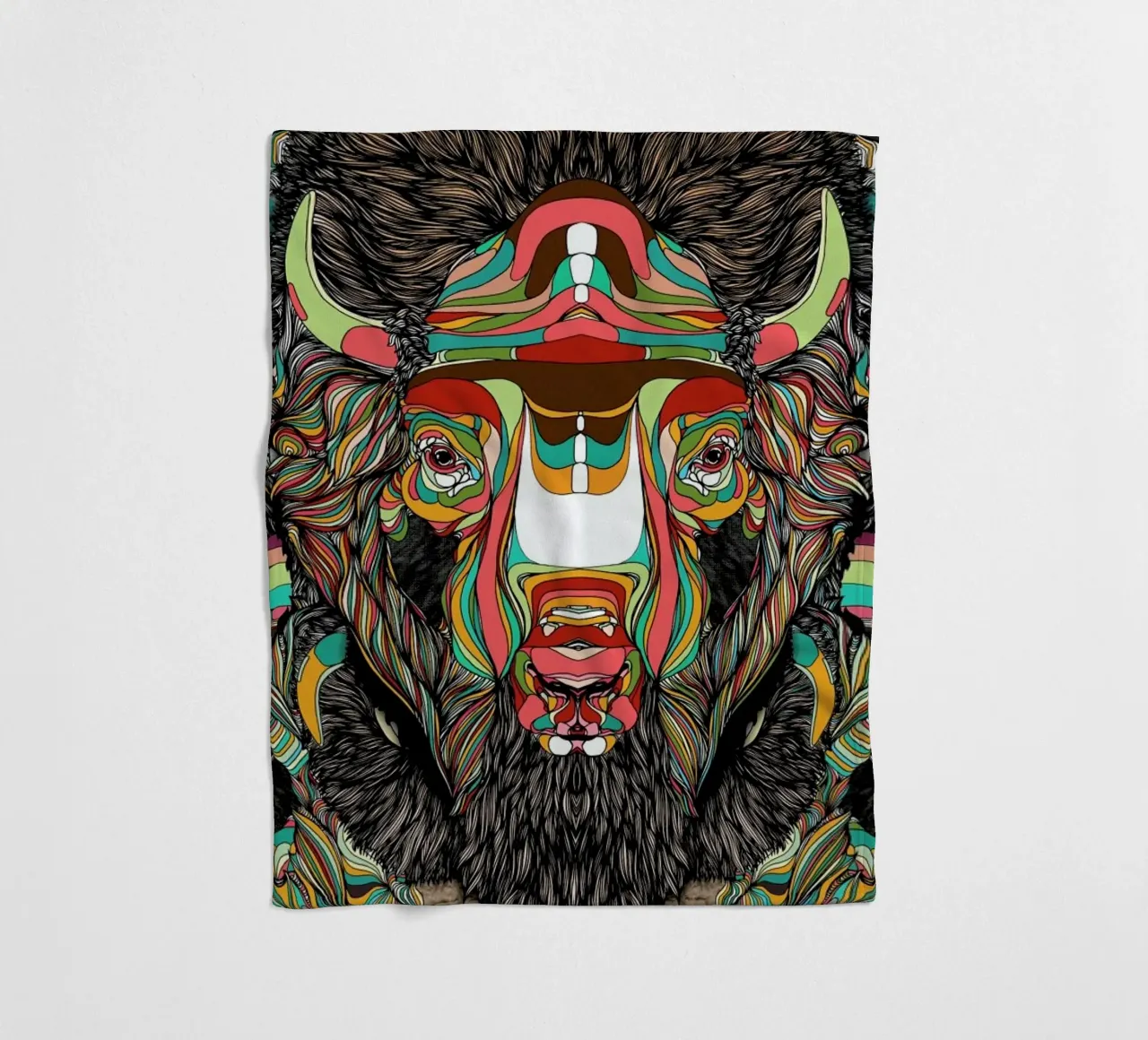 Bison coperta in pile da Danny Ivan