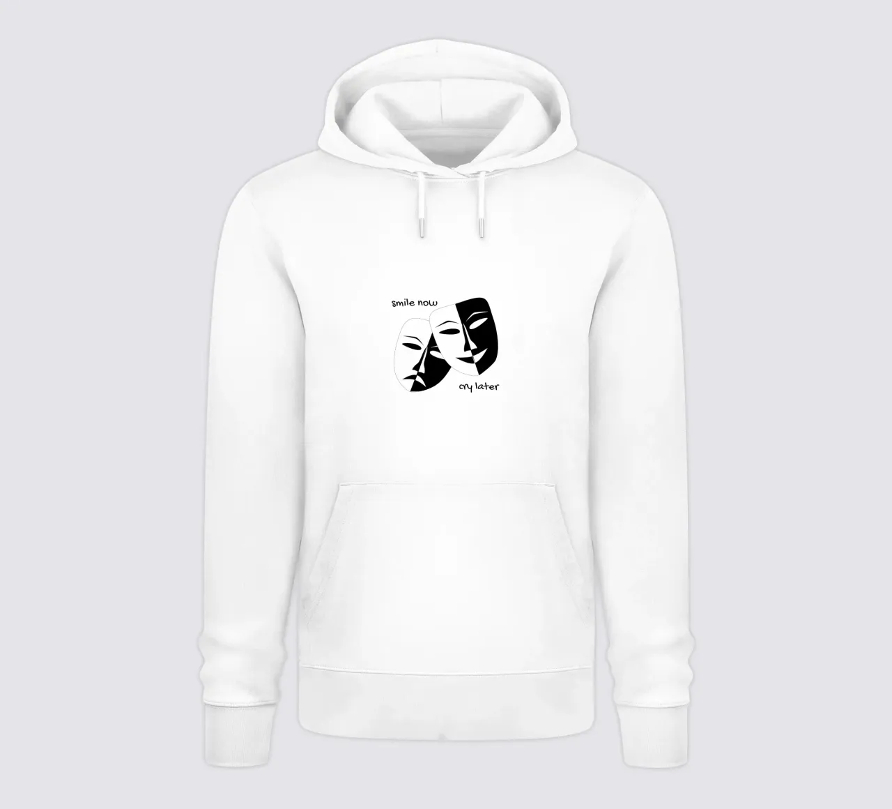 Sorridi ora e piangi dopo felpa con cappuccio da ArtDesign by KBK