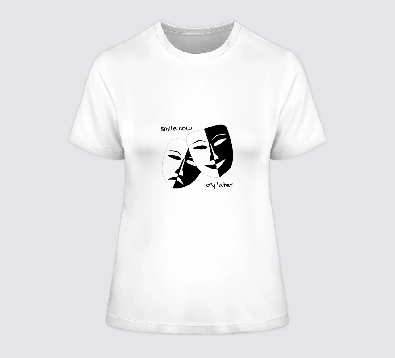 Sorridi ora e piangi dopo t-shirt da donna da ArtDesign by KBK