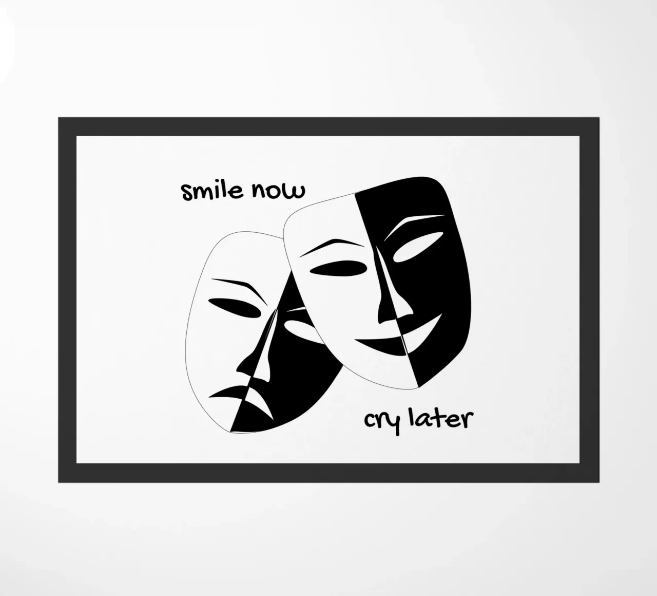 Sorridi ora e piangi dopo zerbino da ArtDesign by KBK