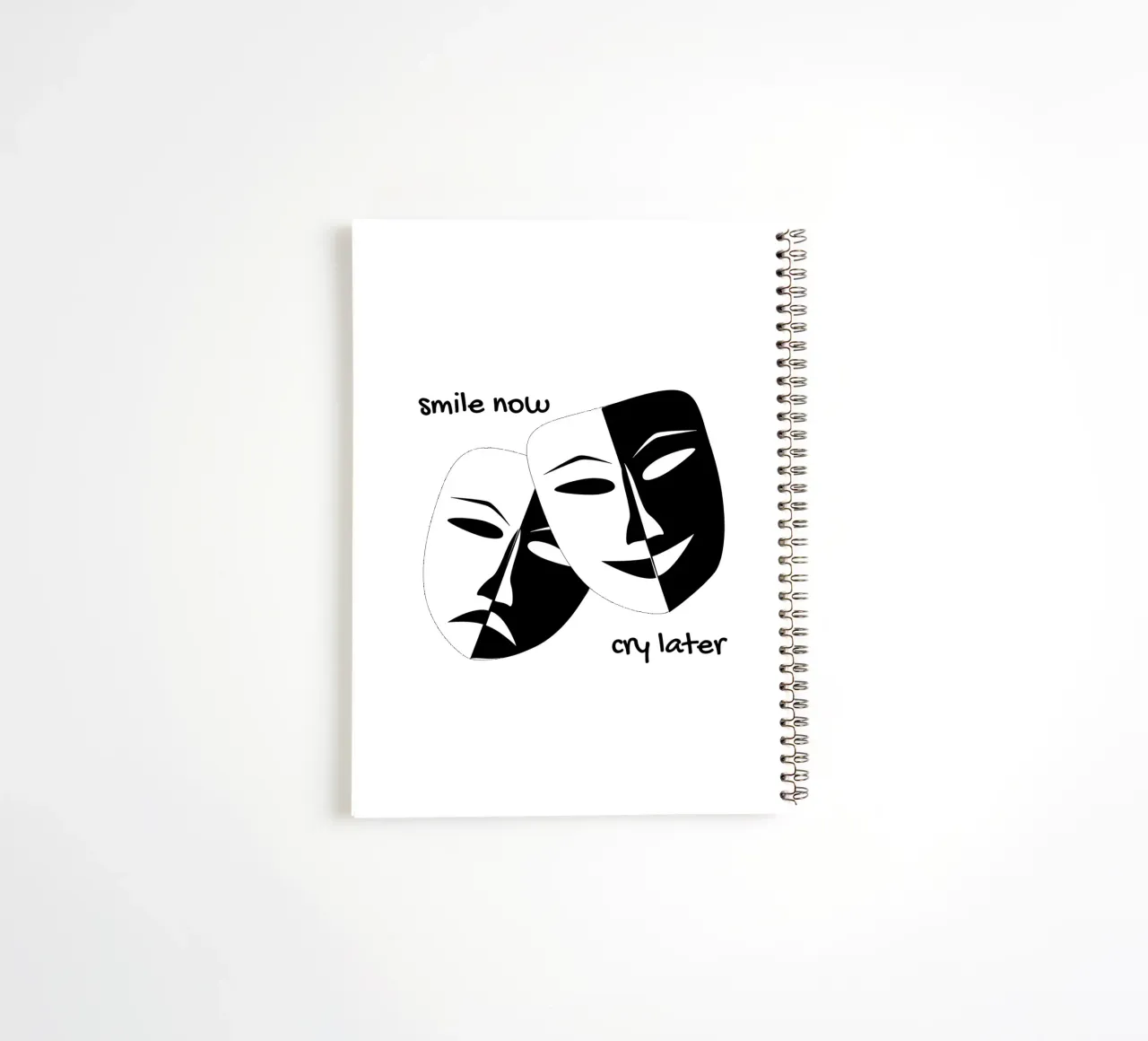 Sorridi ora e piangi dopo diario ad anelli da ArtDesign by KBK