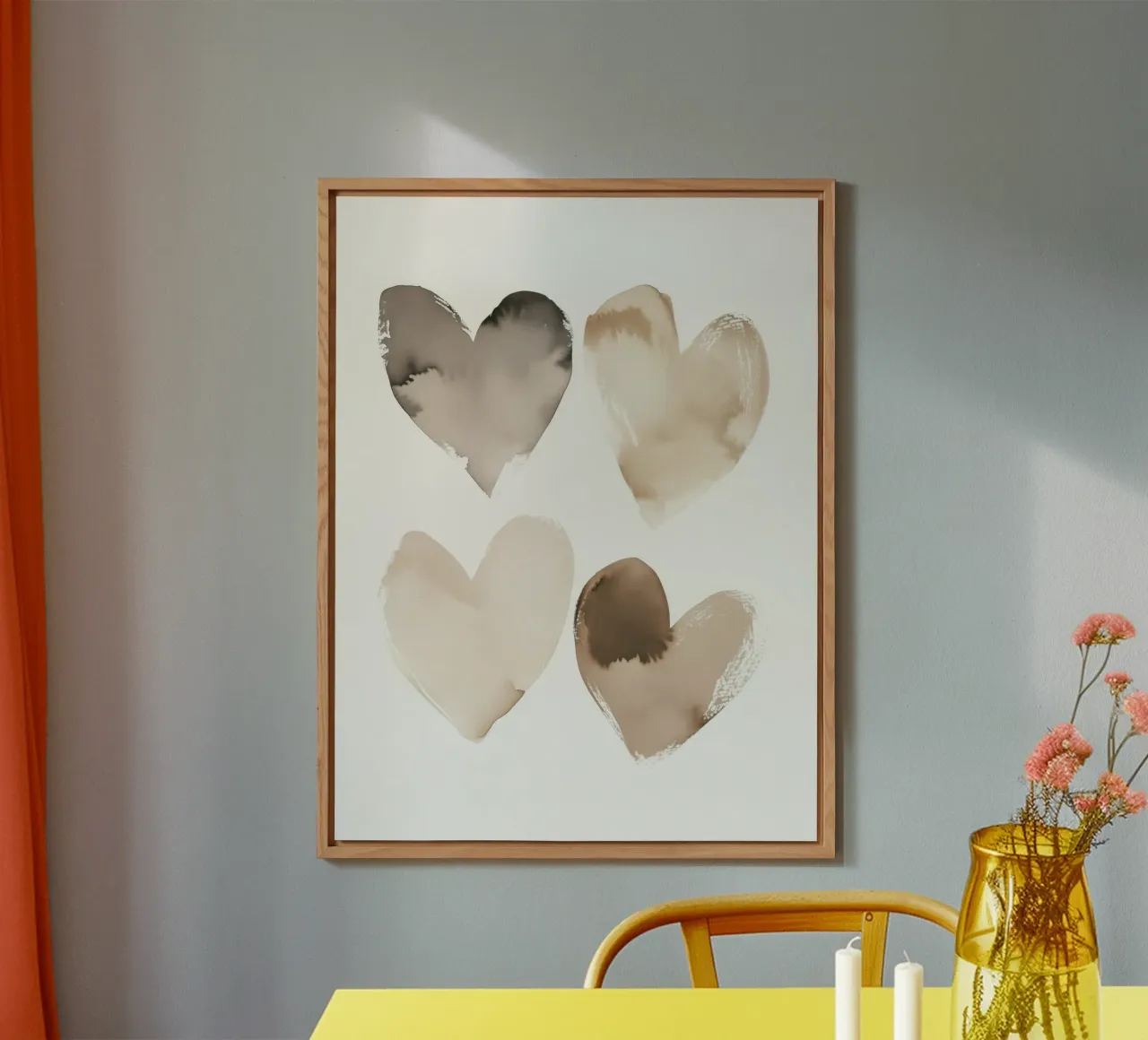 Pastel Hearts No 2 alluminio dibond da treechild