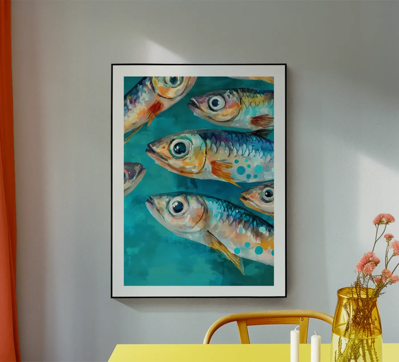Pesce colorato plexiglass da DWA