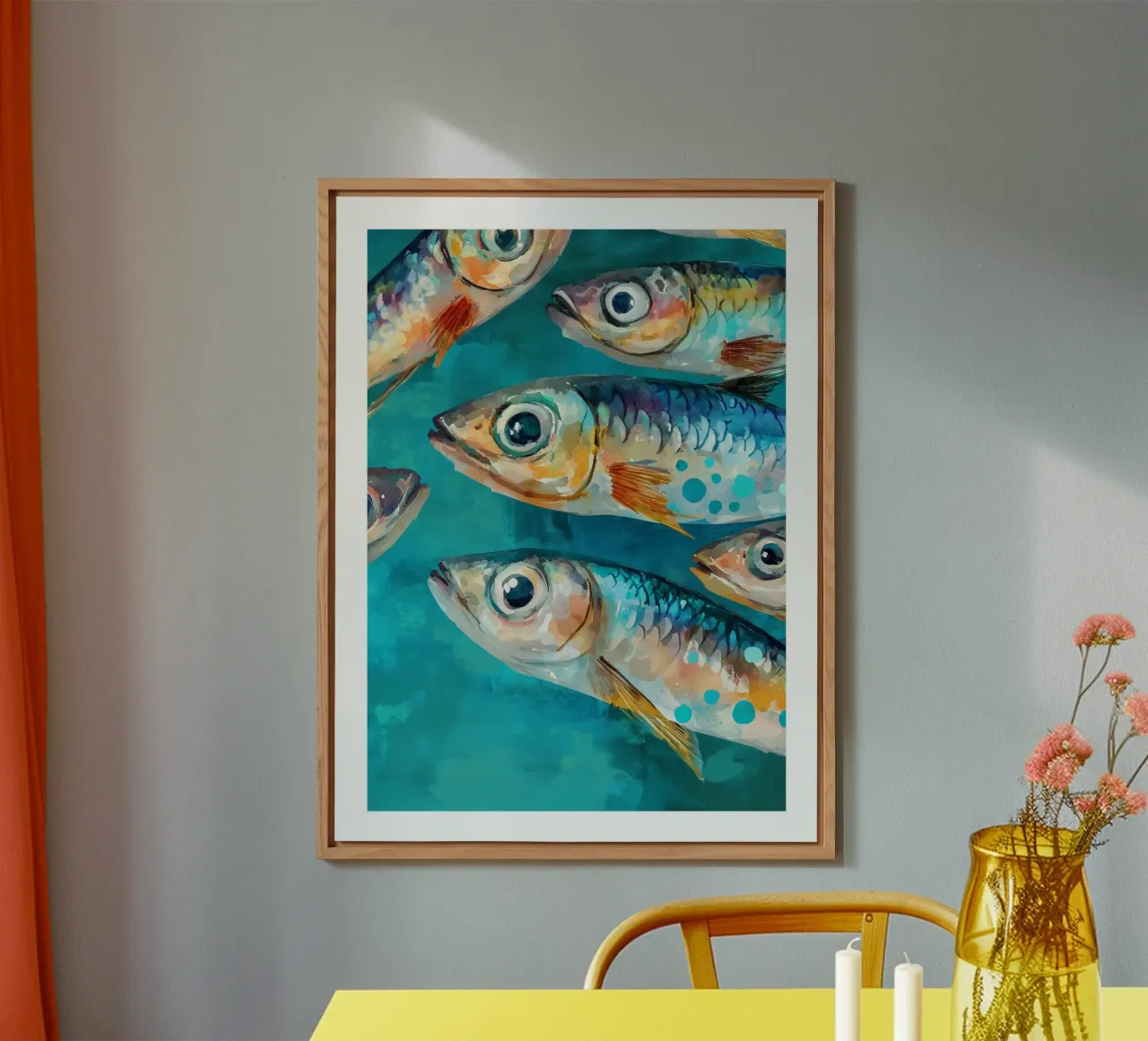 Pesce colorato alluminio dibond da DWA