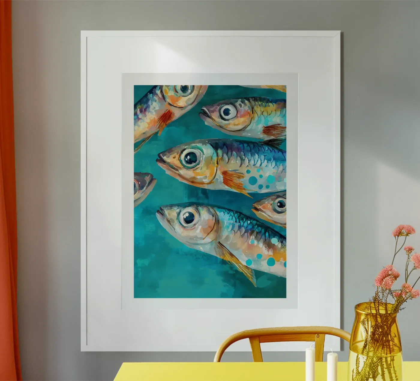 Colourful fish poster by DWA