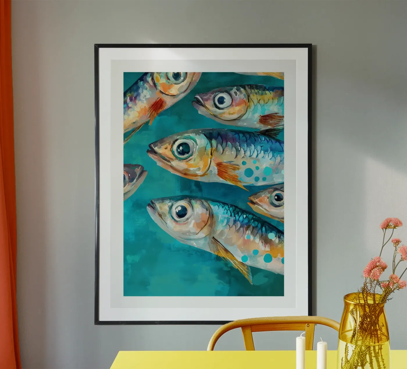 Colourful fish poster by DWA