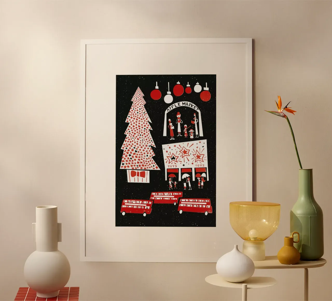 Christmas In London poster da Fox & Velvet