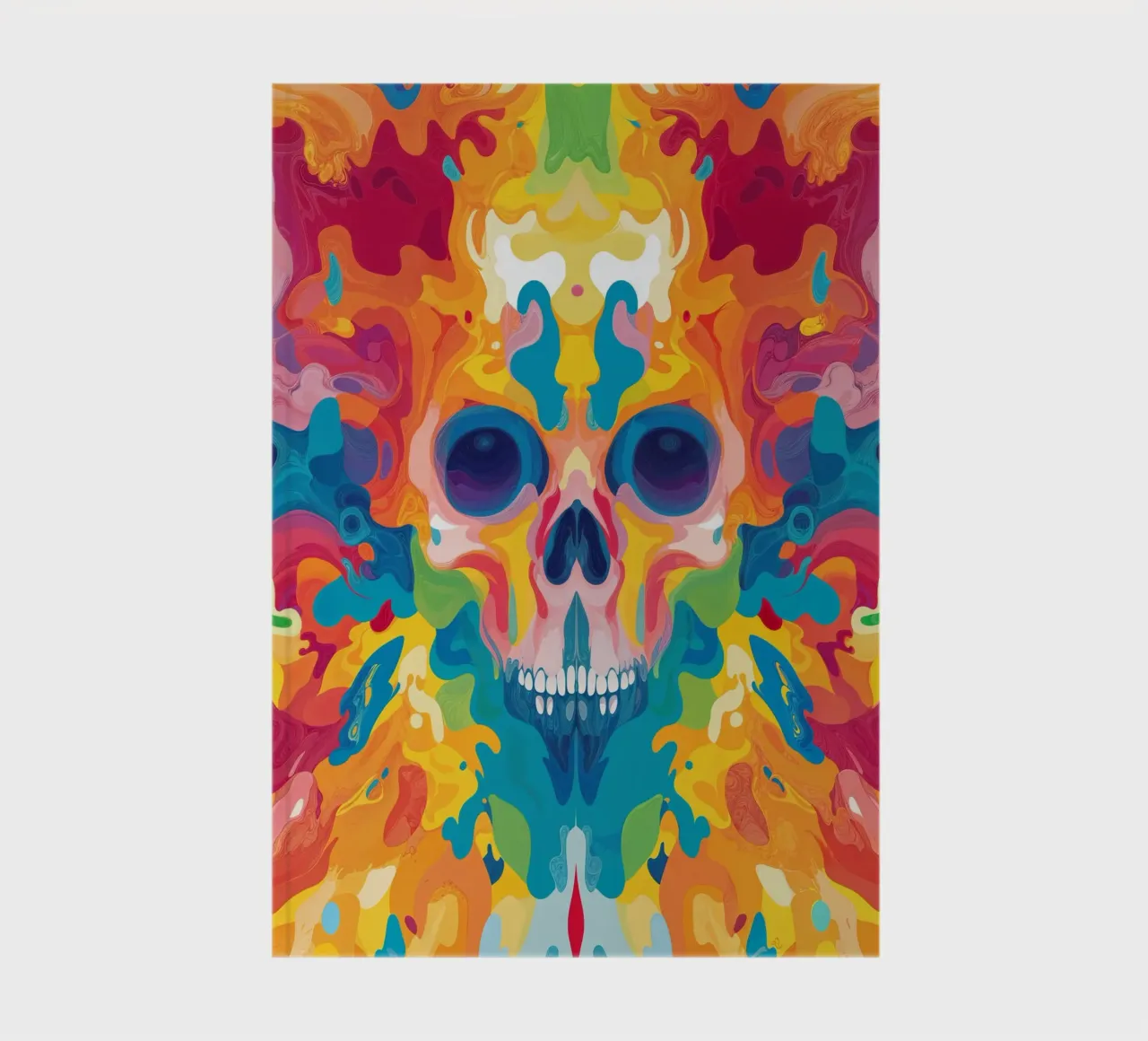 Colorful Psychedelic Skull Pattern diario da Autofocus