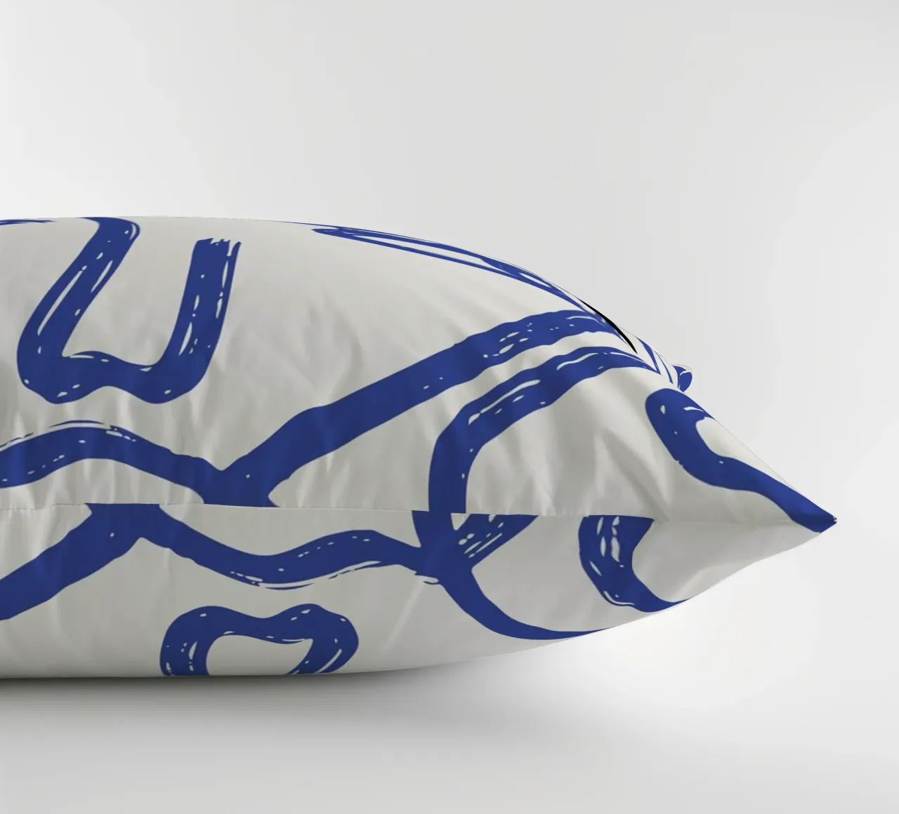 Ciao Bella - Faces Turn Blue decorative cushion by ni-ja artboutique