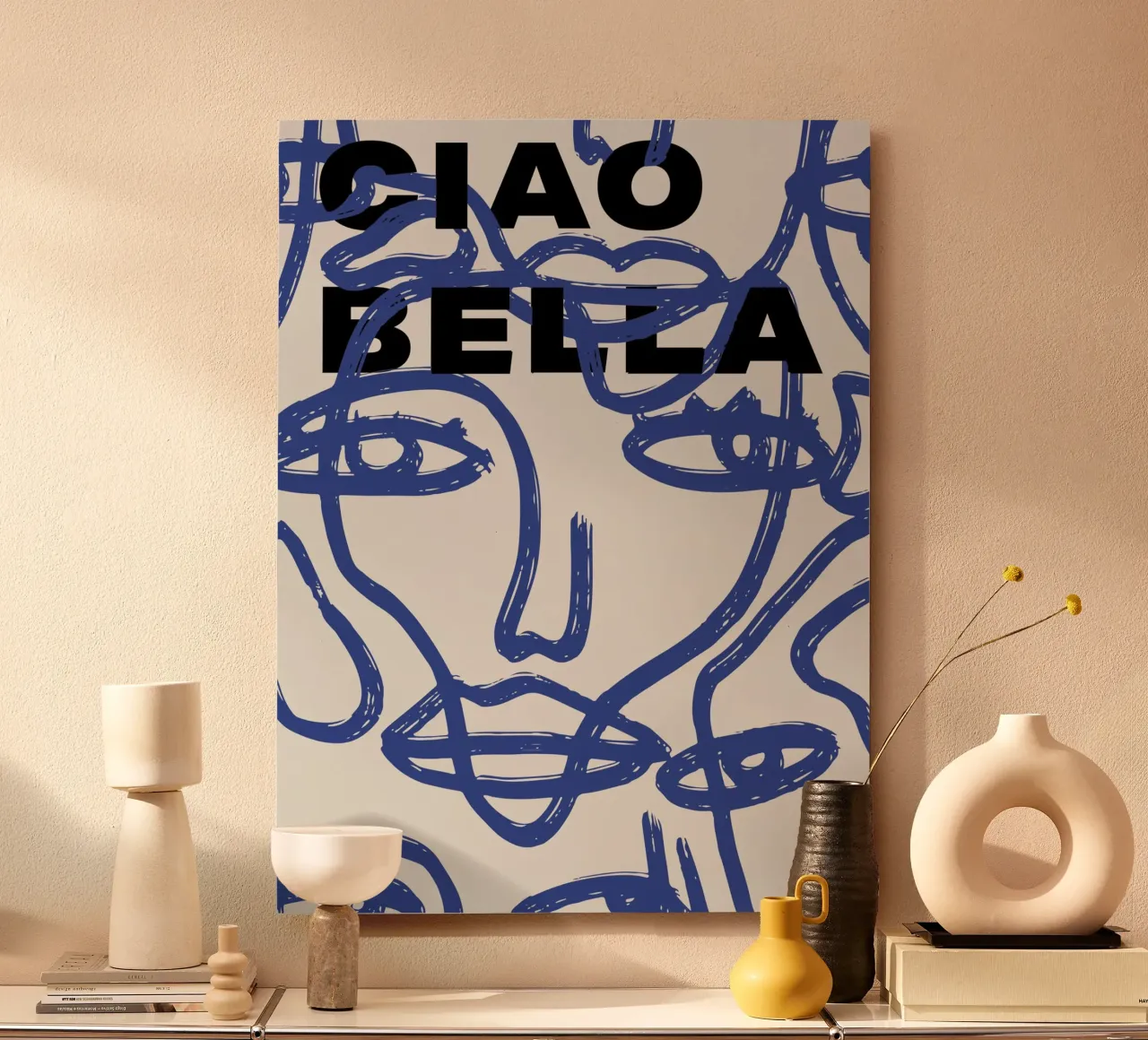 Ciao Bella - Faces Turn Blue alluminio dibond da ni-ja artboutique