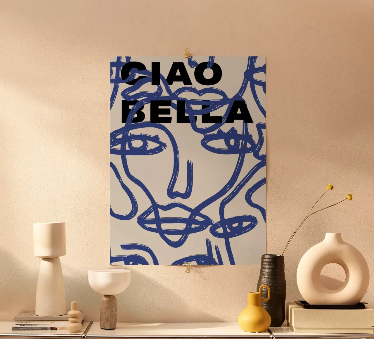 Ciao Bella - Faces Turn Blue hahnemühle by ni-ja artboutique
