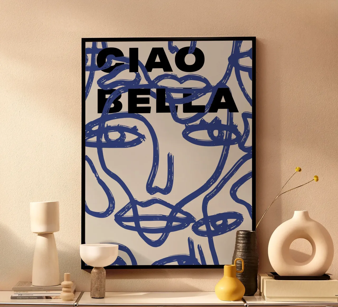Ciao Bella - Faces Turn Blue hahnemühle by ni-ja artboutique