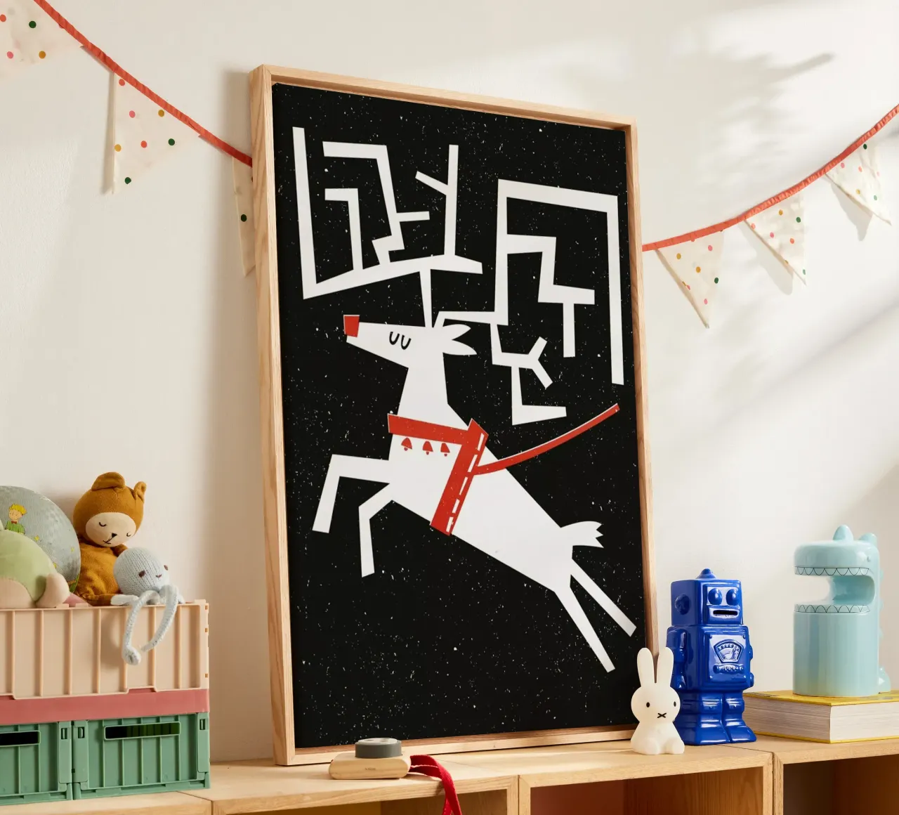 Rudolph tela con Cornice a cassetta da Fox & Velvet