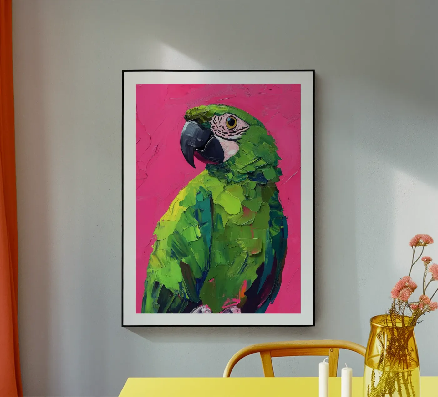 Pappagallo colorato plexiglass da DWA