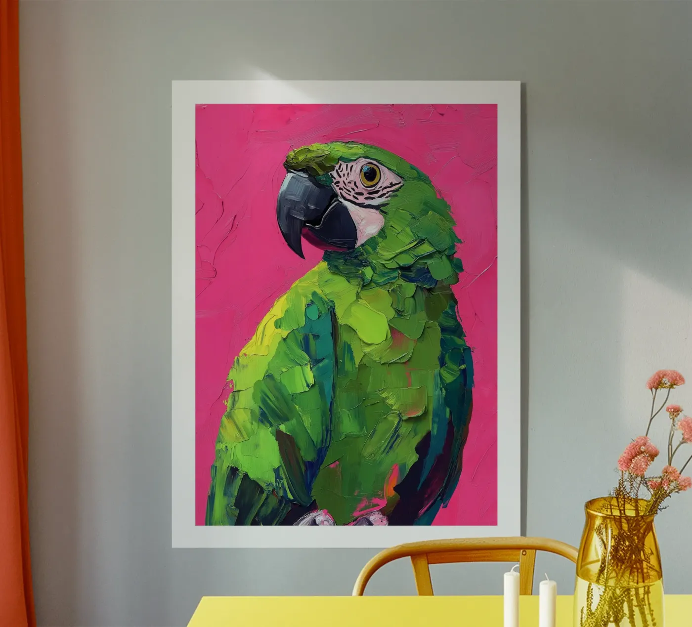 Pappagallo colorato plexiglass da DWA