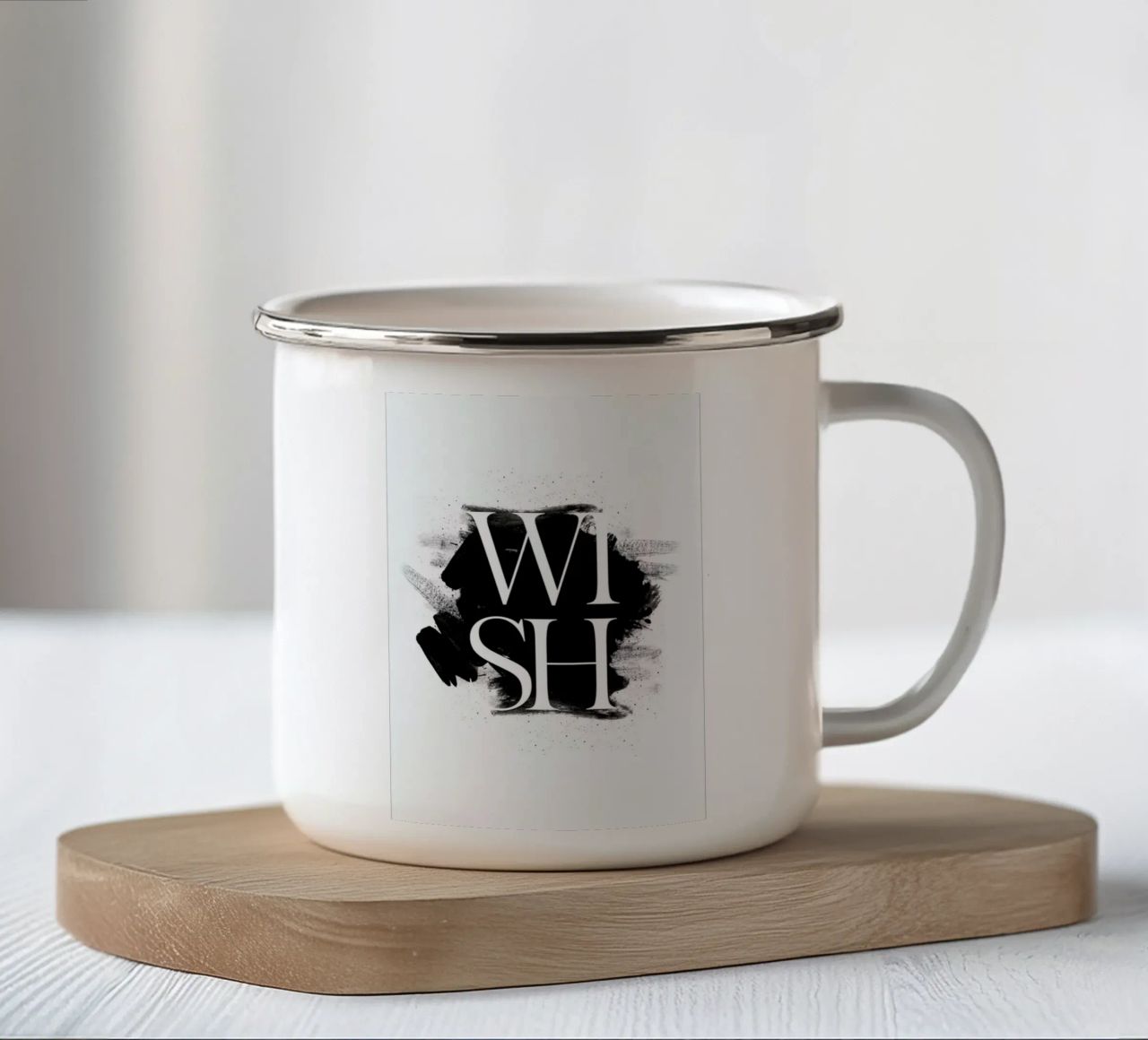 Wish tazza in smalto da The Wall Shop