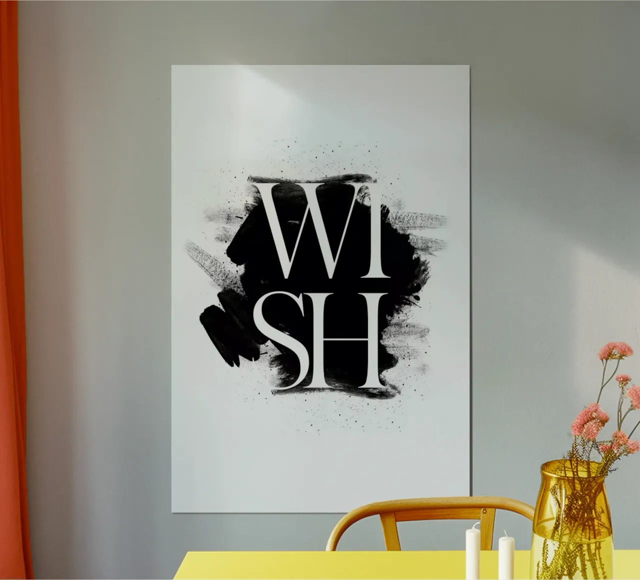 Wish poster con telaio in legno da The Wall Shop