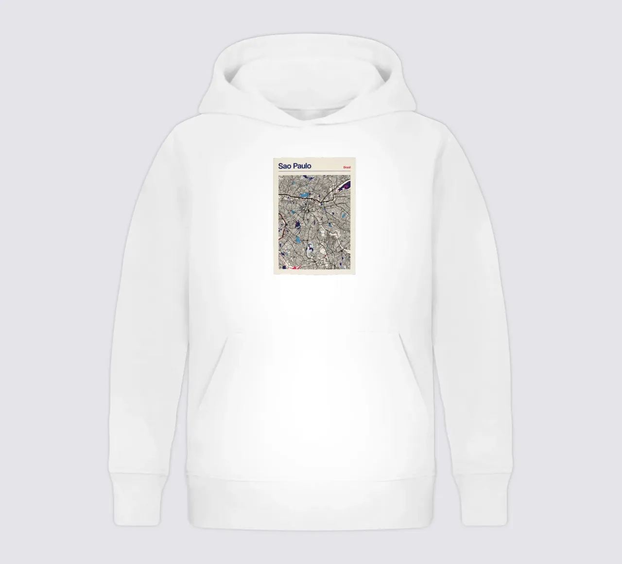São Paulo Vibes felpa bambino con cappuccio da MOOODZART