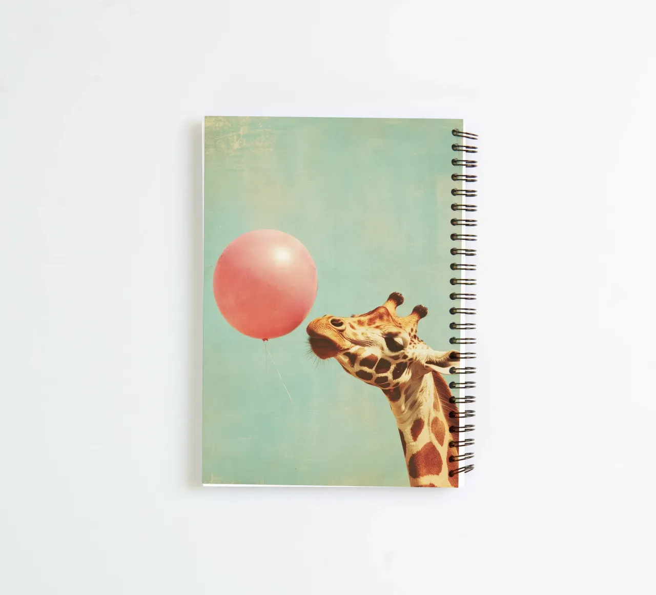 Giraffe mit Luftballon Ringbuch von Imagine