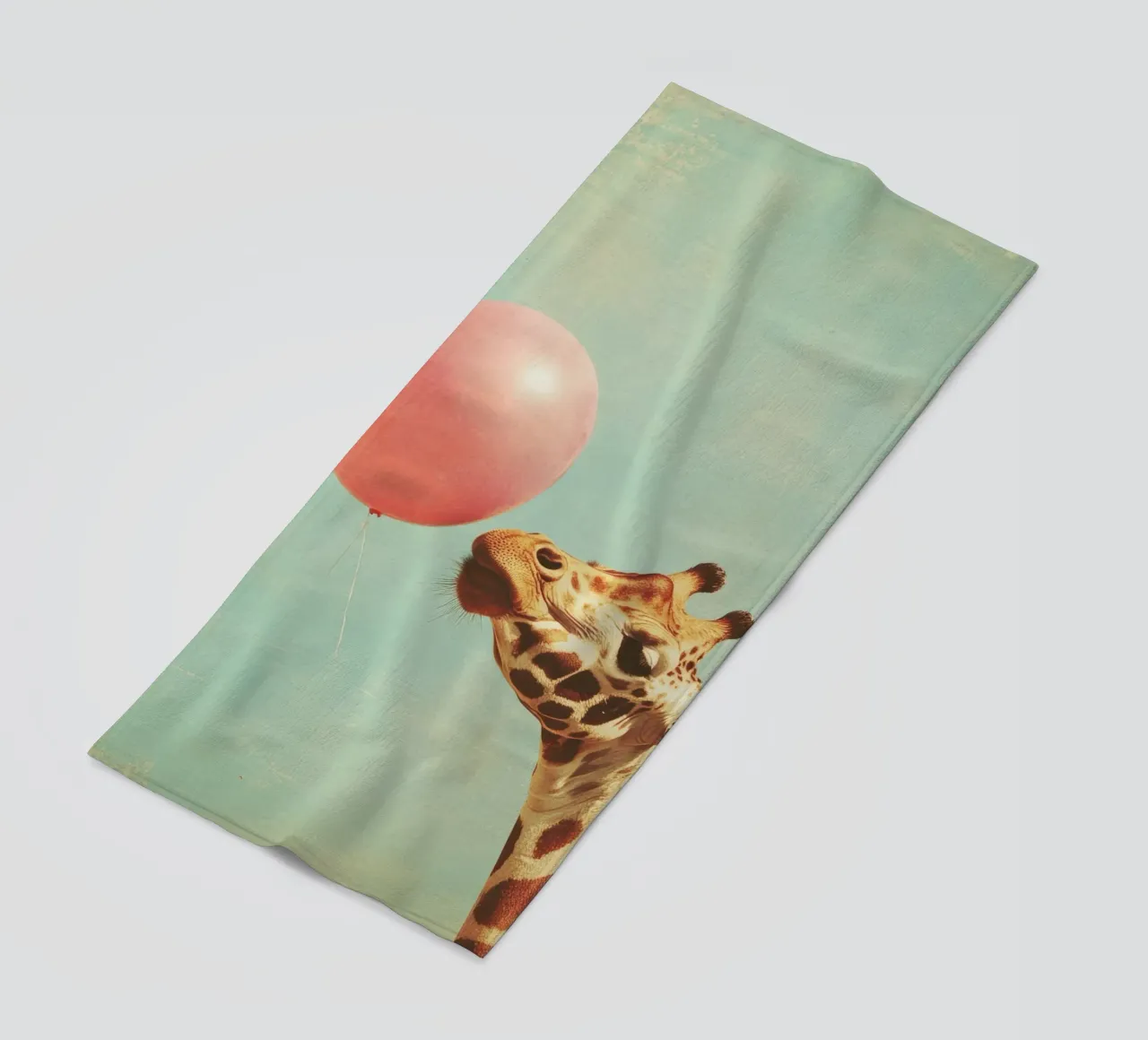 Girafe avec ballon serviette de plage de Imagine