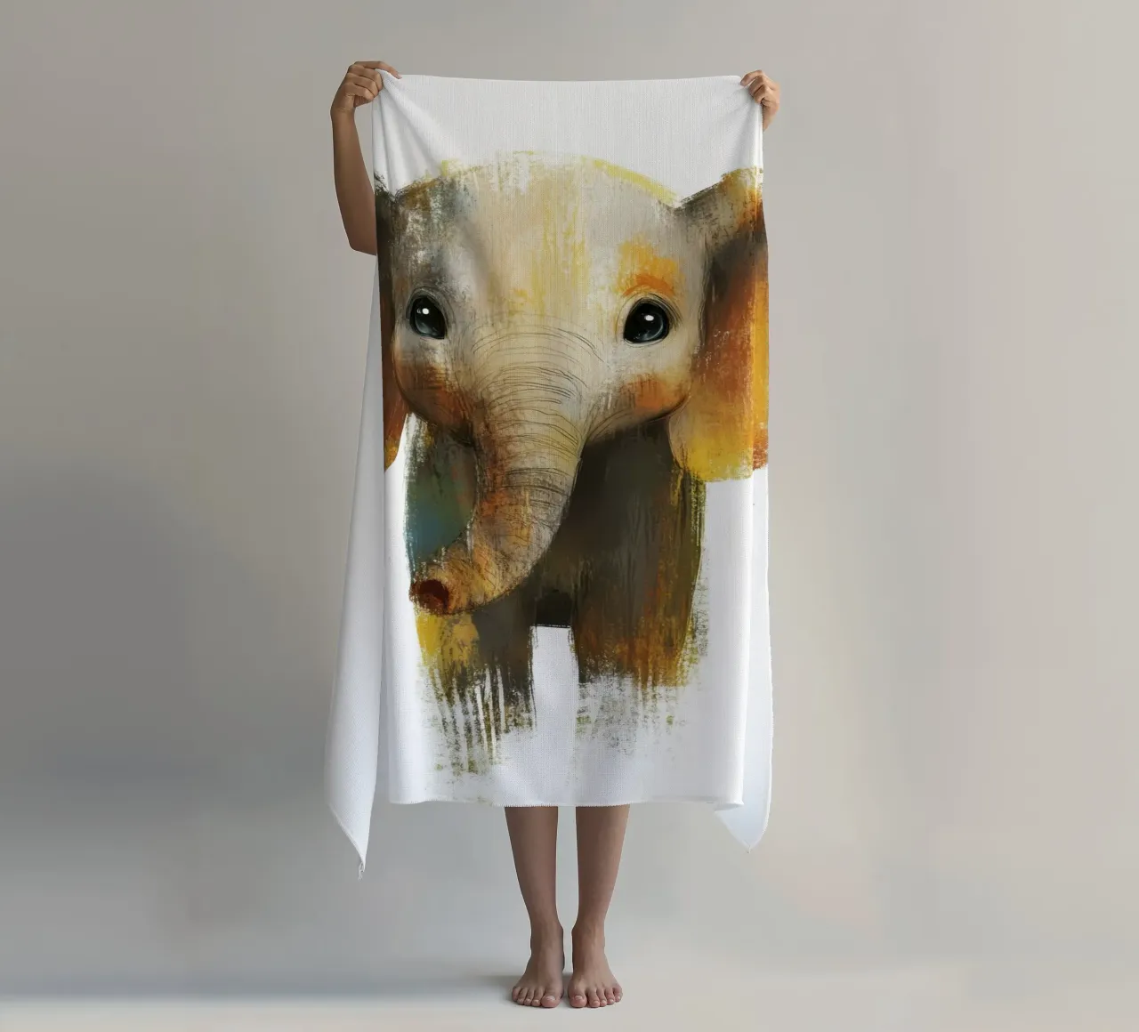 Elefante per asilo nido telo mare da Imagine